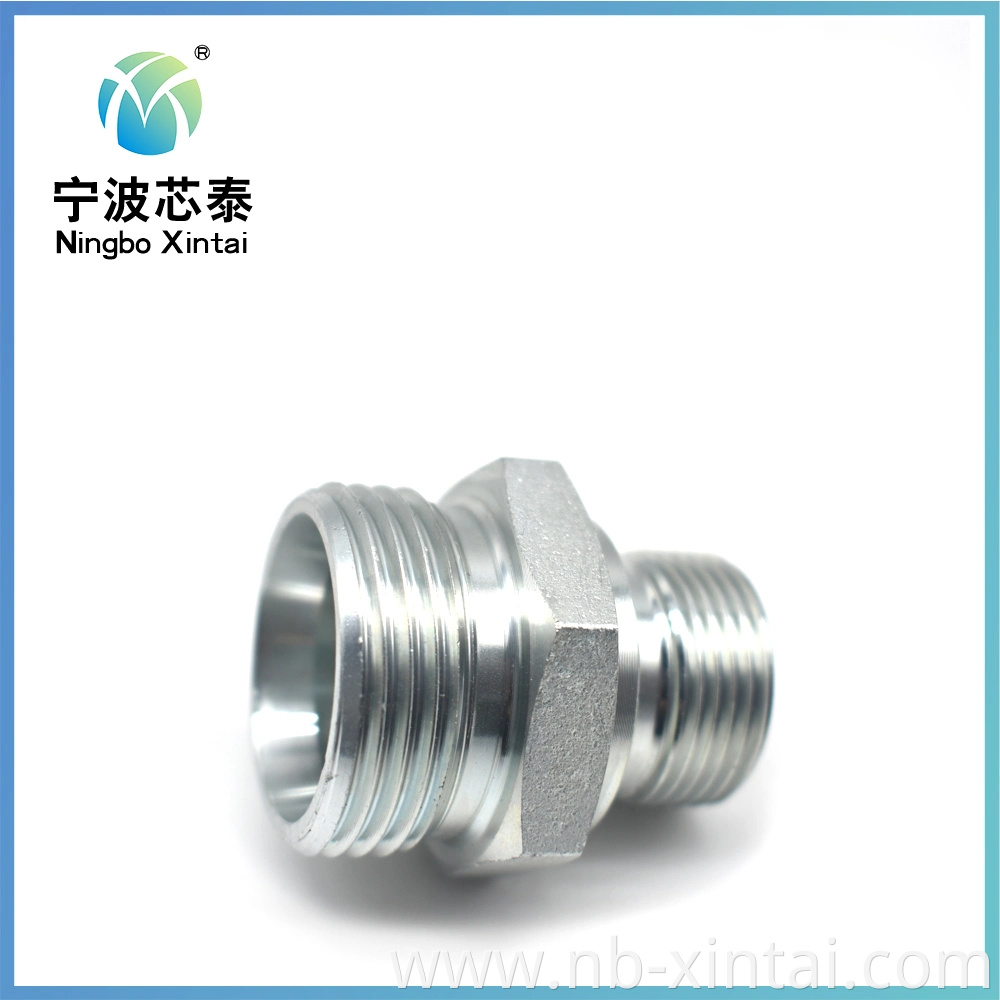 Ningbo Hydraulic Adaptor Bsp Male Double Use for Seat or Bonded Seal Factory OEM Provide Sample